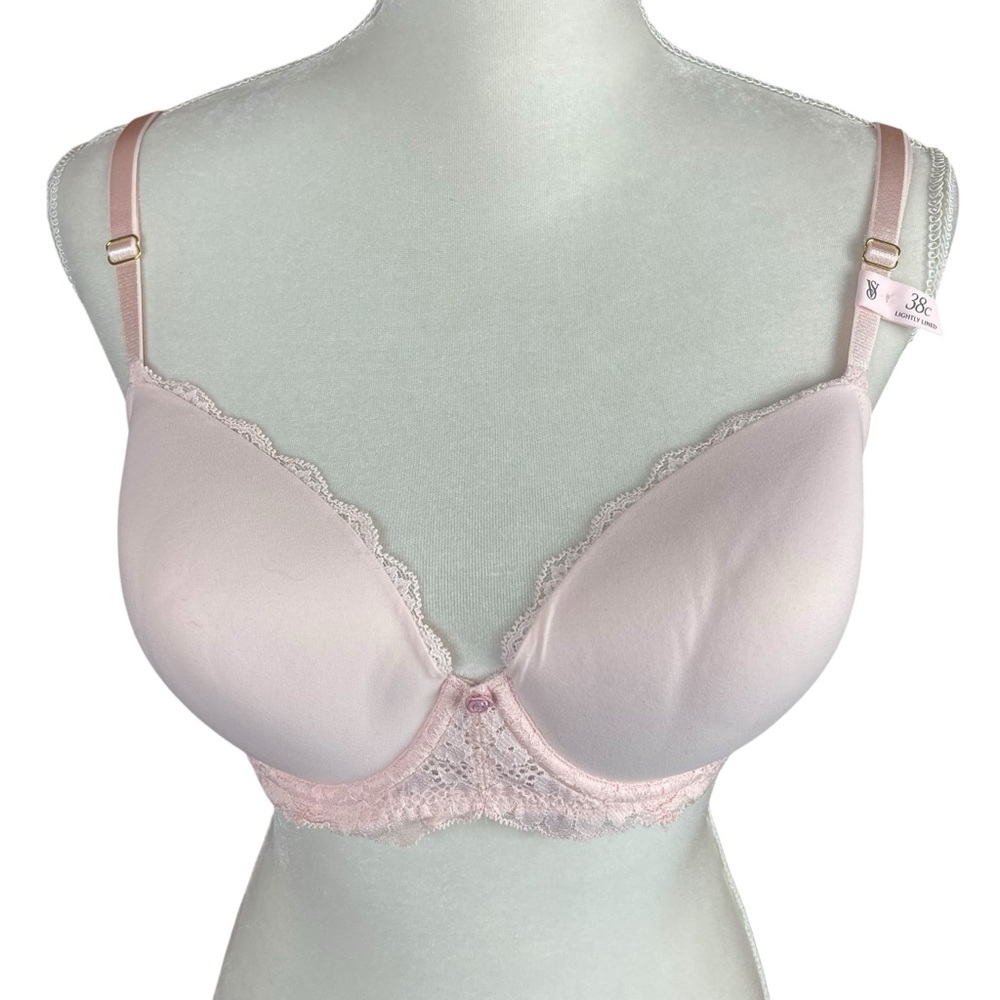 Victoria's Secret Soft Pink Lace Bra 38C